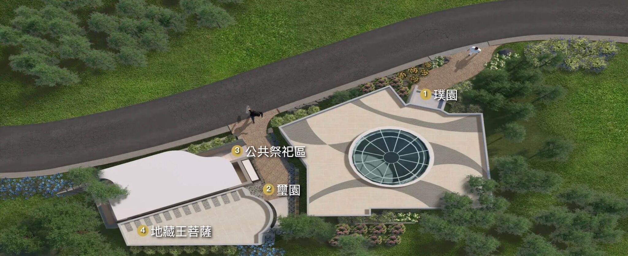 台中靈骨塔推薦_福龍紀念園的塔位平面圖